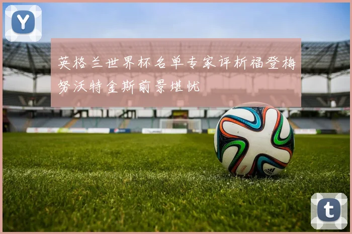 英格兰世界杯名单专家评析福登梅努沃特金斯前景堪忧