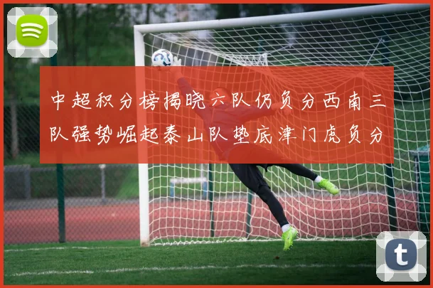 中超积分榜揭晓六队仍负分西南三队强势崛起泰山队垫底津门虎负分严重